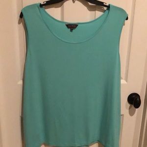 Multiples ladies green sleeveless tee 2x NWT